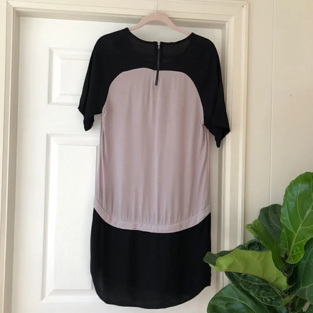 MONROW Colour Block Dress Medium - Picture 2 of 7